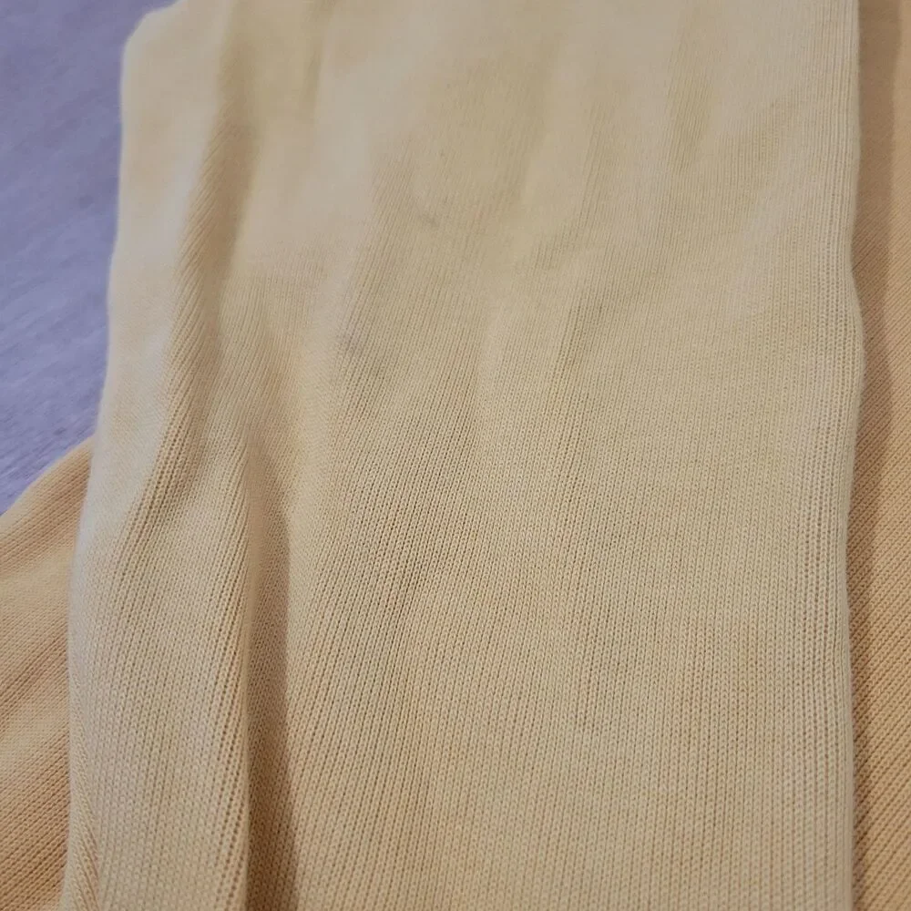 Tommy Bahama Relax 1/4 Zip Pullover Sweatshirt Yellow Large Marlin Logo Flaw!